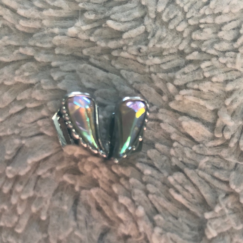 KEEP Collective Silver and Iridescent Heart Jewelry